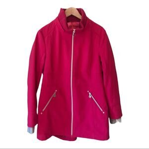 Betsey Johnson Pink Rain Jacket XL
